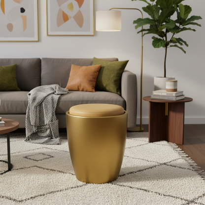 ComfortVault Luxe Storage Stool