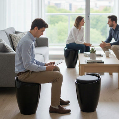 ComfortVault Luxe Storage Stool